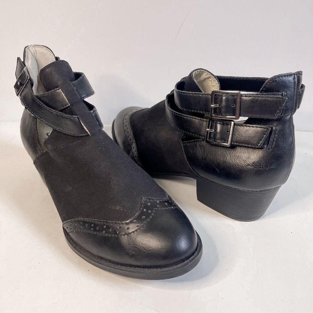 JBU Brava Encore Black Ankle Boots Size 8